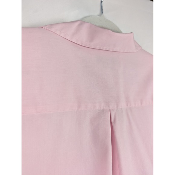 Foxcroft‎ Appleseeds Womens Pink Short Sleeve Button Shirt Wrinkle Free L 14 - Picture 6 of 9